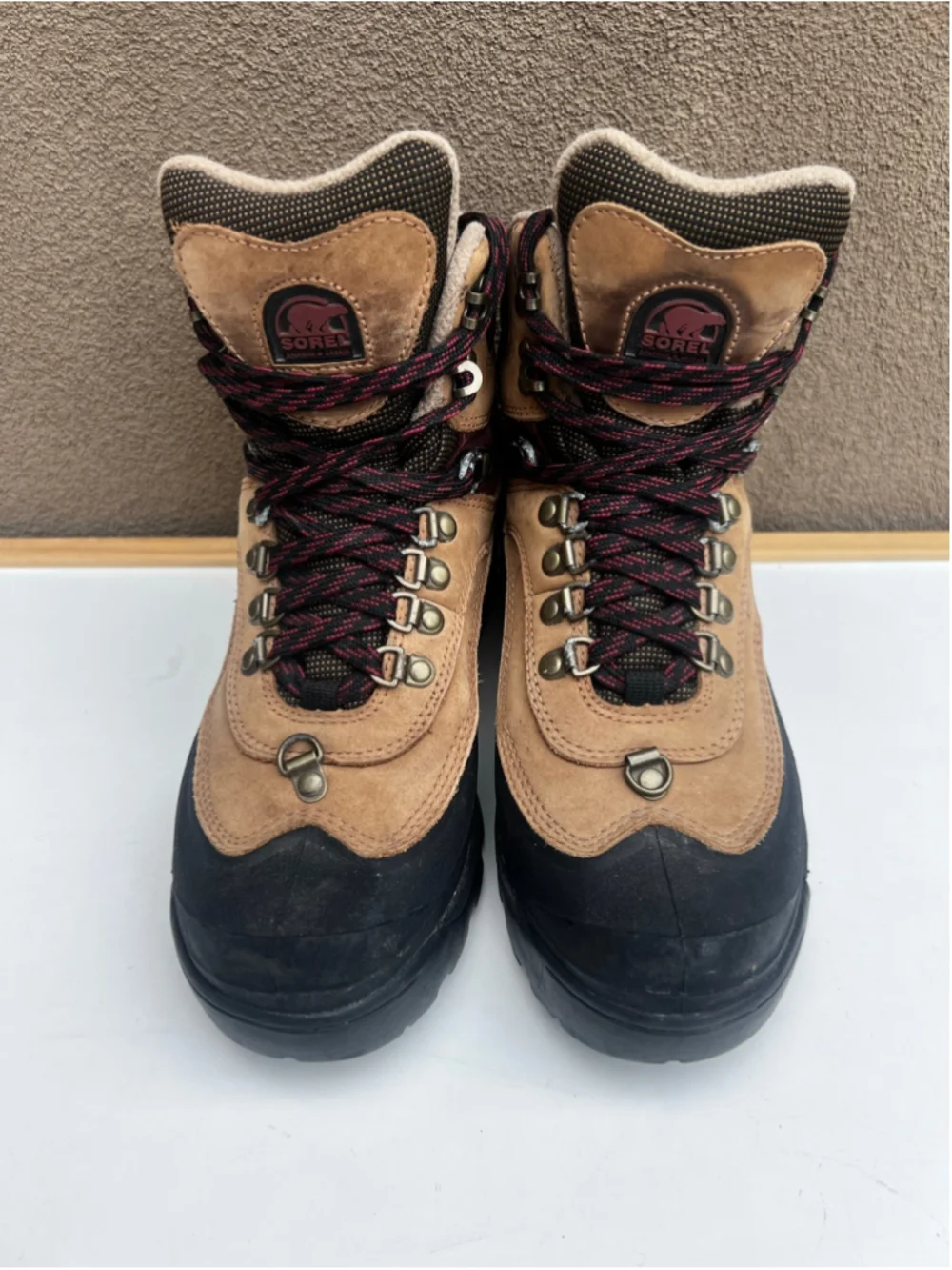 SOREL Asystec Brown Leather Waterproof Insulated Hiker Boots Womens Size 9 - Picture 3 of 10